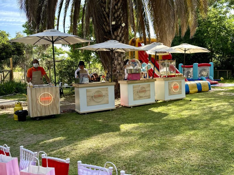 Estaciones de snacks para eventos